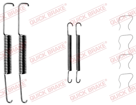Accessory Kit, brake shoes